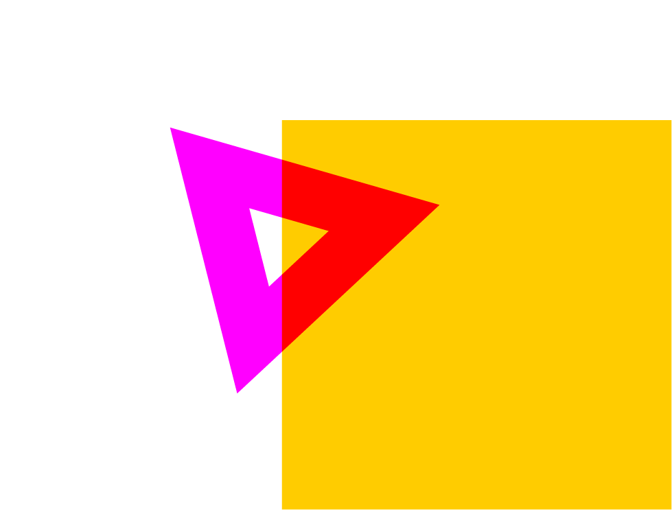yellow square magenta triangle