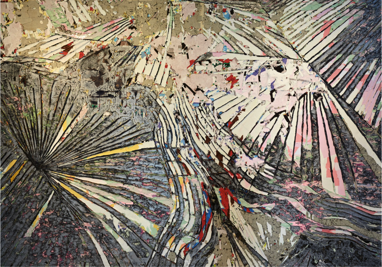 torn paper collage field trip